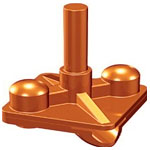 Two hole earth point